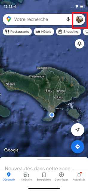 Carte Google Maps hors connexion étape 1